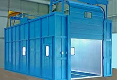 dry type paint booth